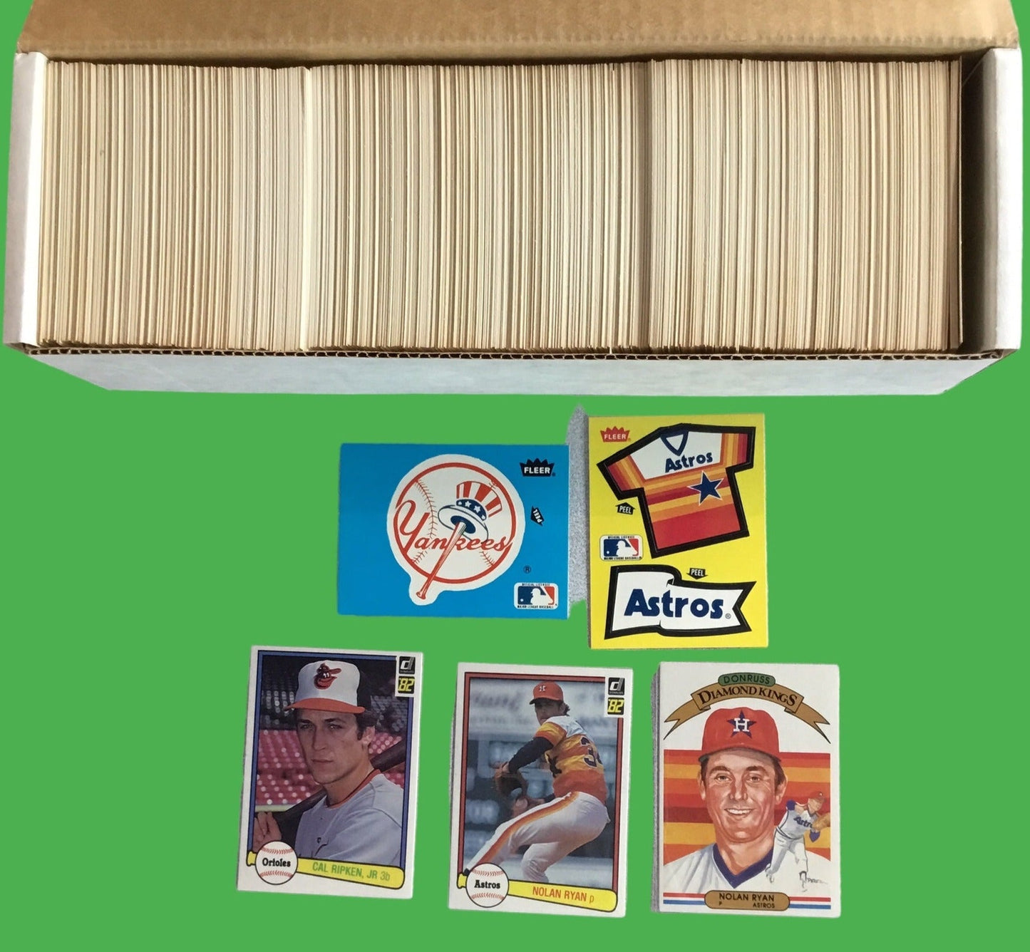 1982 Donruss Baseball Complete Card Set w/16 Team Sticker Cards #405 Cal Ripken RC