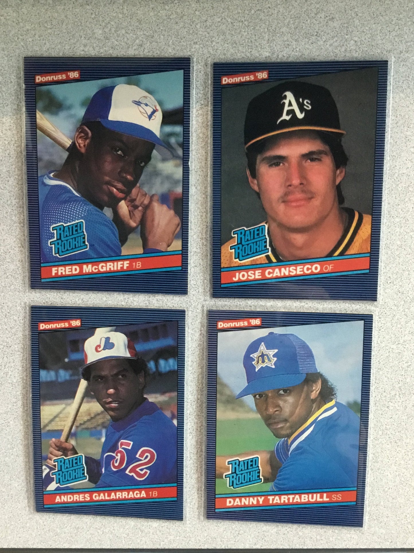 1986 DONRUSS BASEBALL COMPLETE SET 665 cards Conseco, Mcgriff Rookies