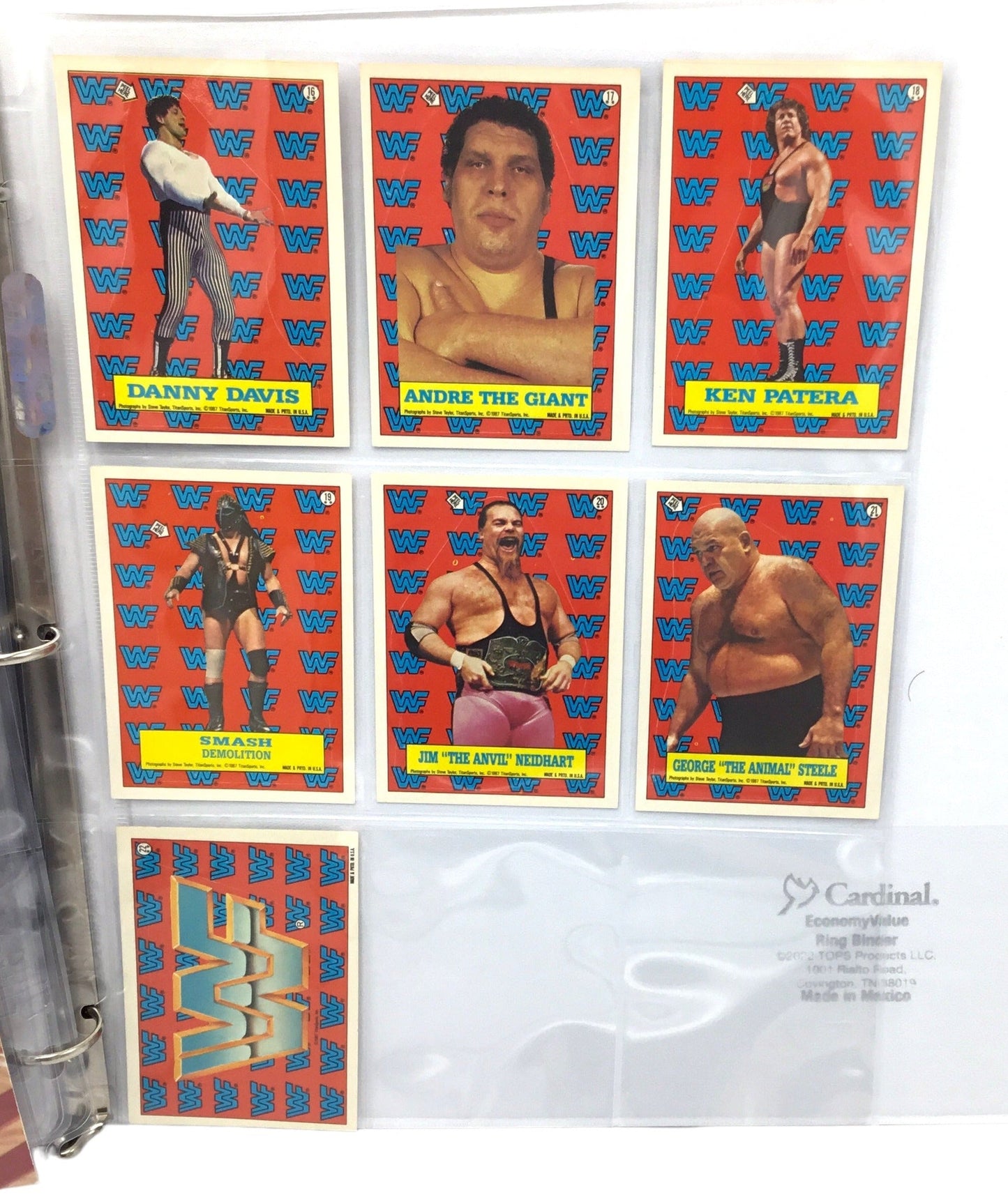 1987 Topps WWF Wrestling Complete 75 Card Set 22 Stickers