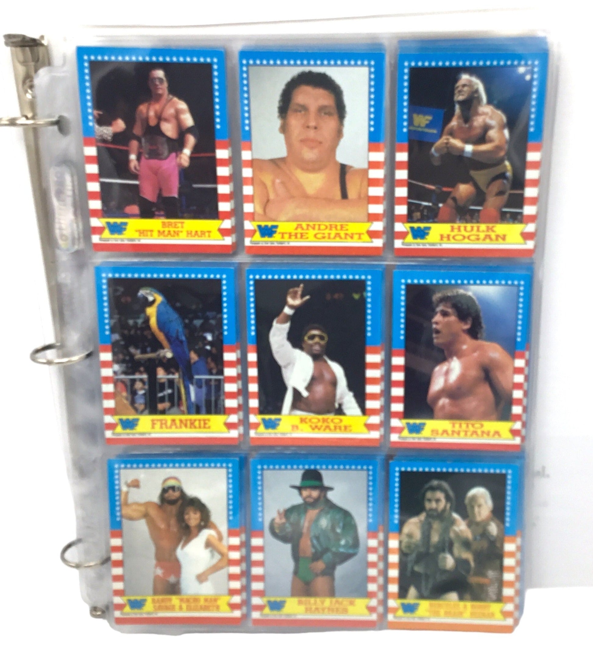 1987 Topps WWF Wrestling Complete 75 Card Set 22 Stickers