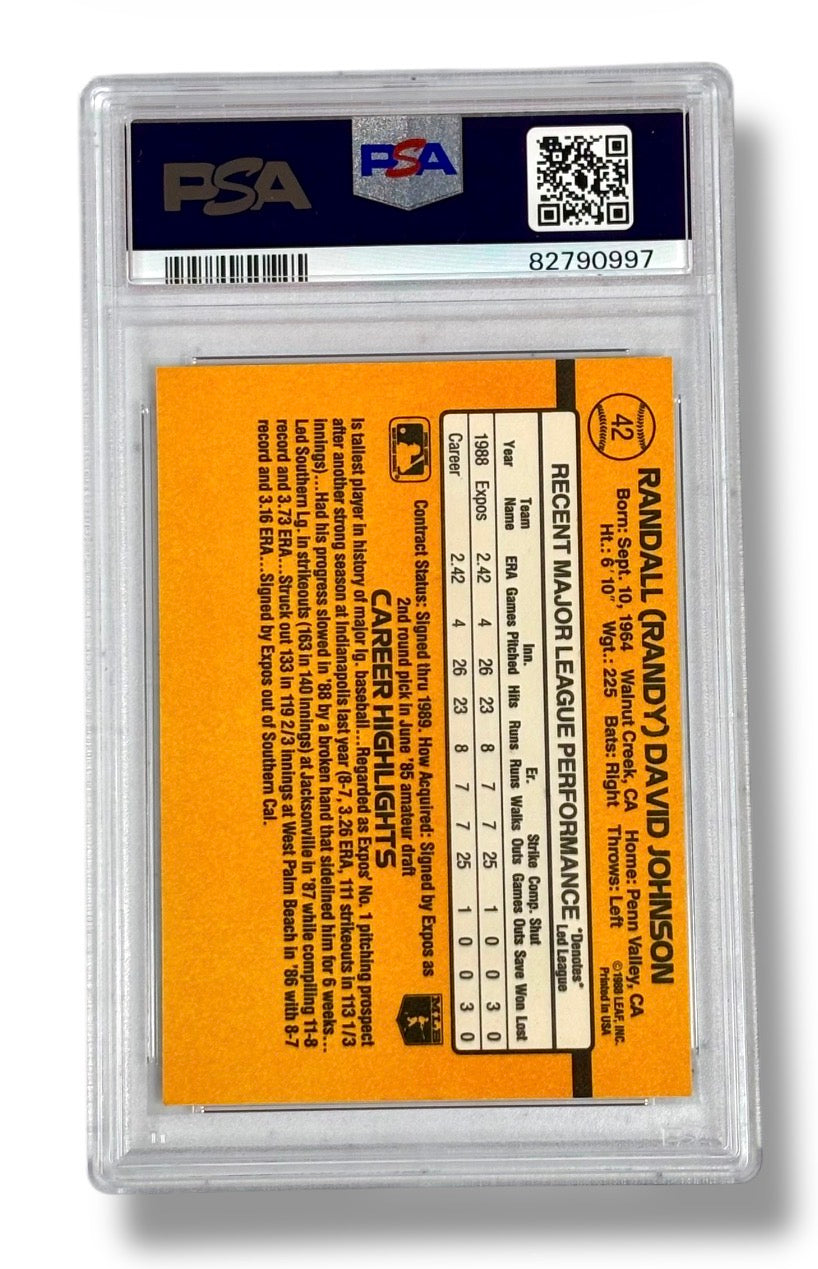 1989 Donruss #42 Randy Johnson Rated Rookie PSA 7 - 82790997