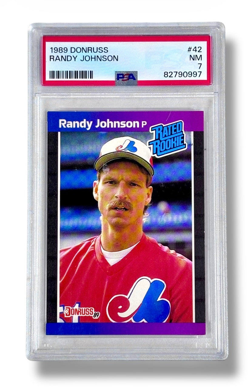 1989 Donruss #42 Randy Johnson Rated Rookie PSA 7 - 82790997