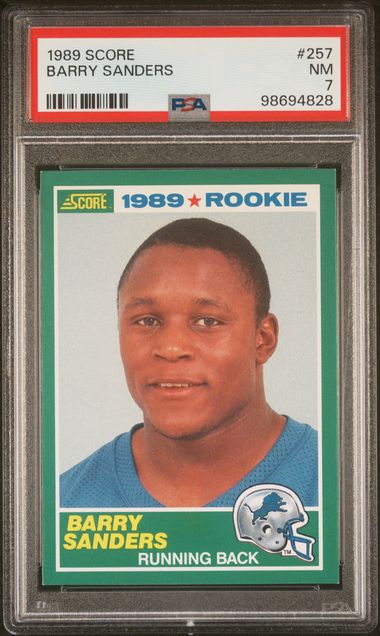 1989 Score #257 Barry Sanders PSA 7 - 98694828