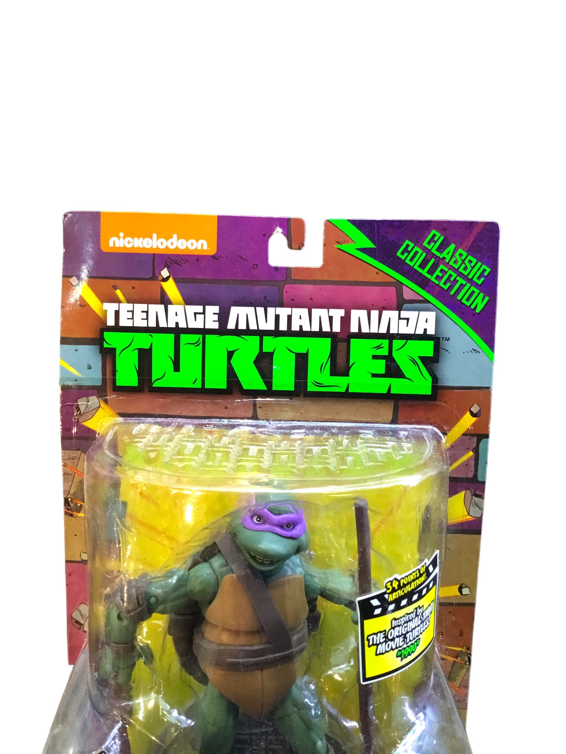 1990 NEW 2014 Teenage Mutant Ninja Turtles Movie Donatello Playmates Figure TMNT