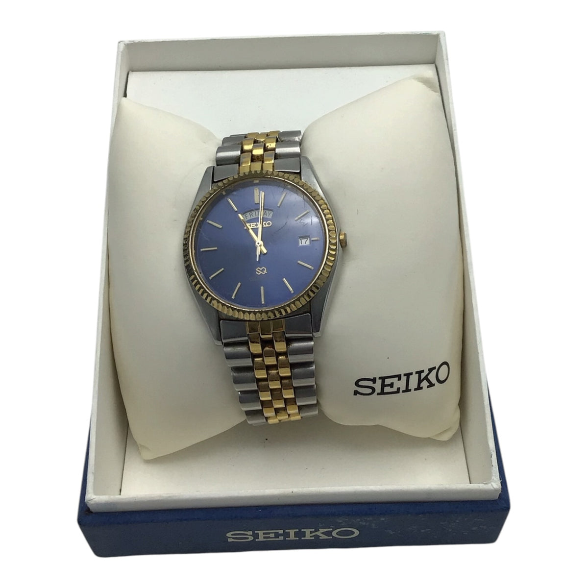 1990 Seiko #5Y23-8A68 Blue Dial Men's Watch