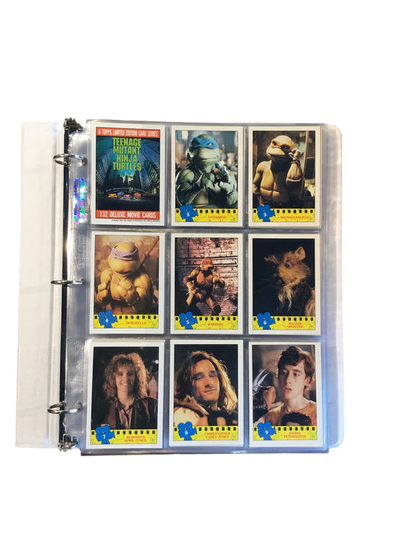 1990 Topps Teenage Mutant Ninja Turtles Deluxe Movie Card Complete Set 132 Cards and 11 Stickers