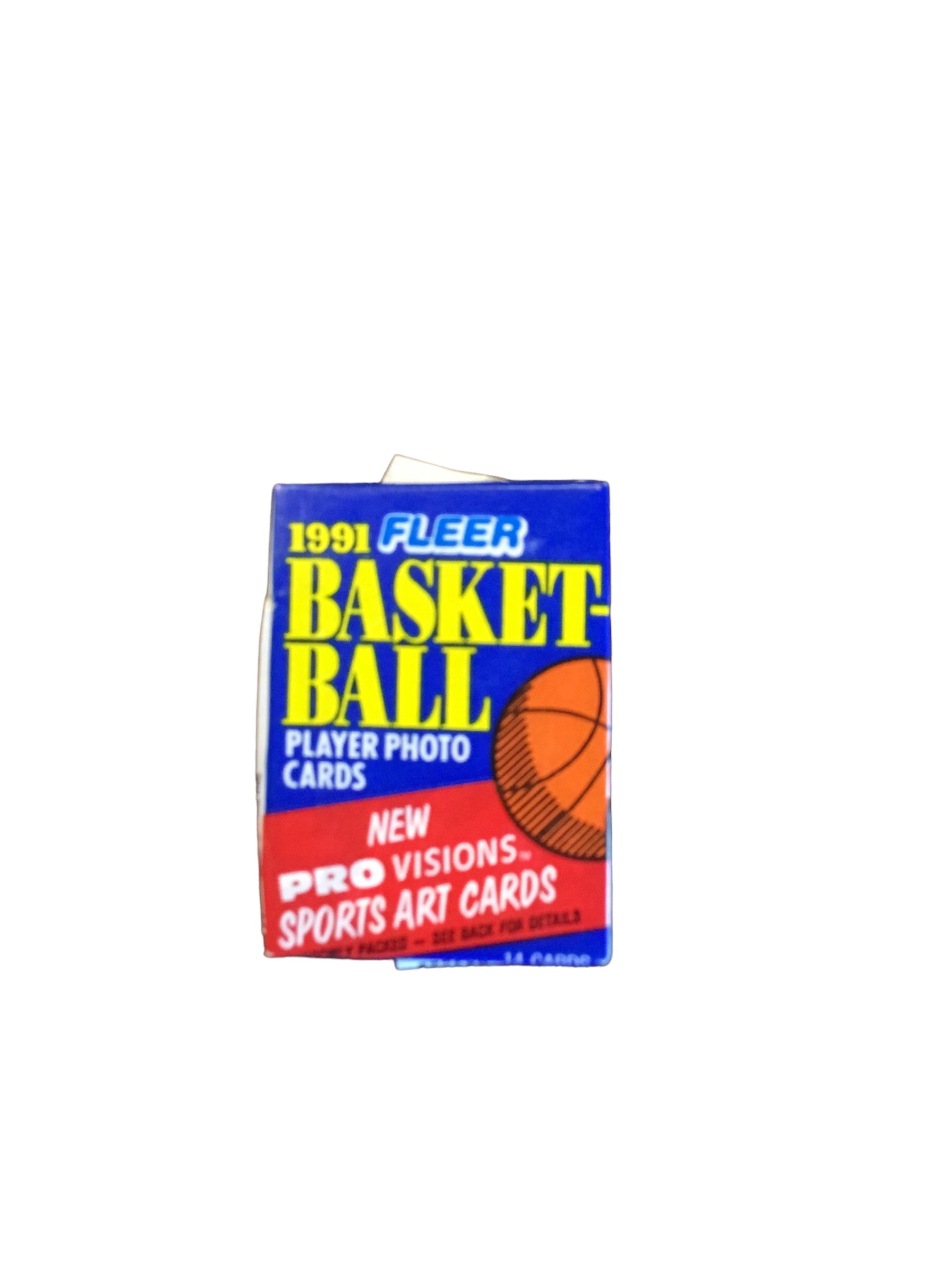 1991 Fleer Basketball Pack 14 Cards Per Pack