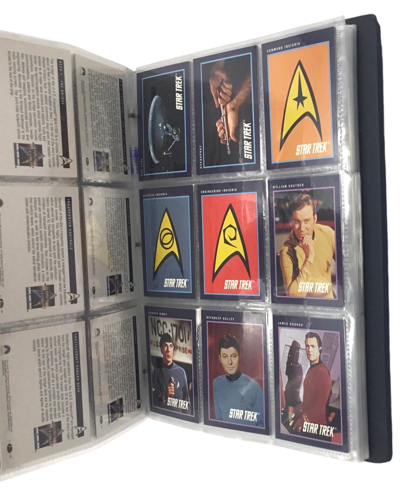 1991 Impel Star Trek 25th Anniversary Trading Card Set In Collector Binder (#1-310) Hologram