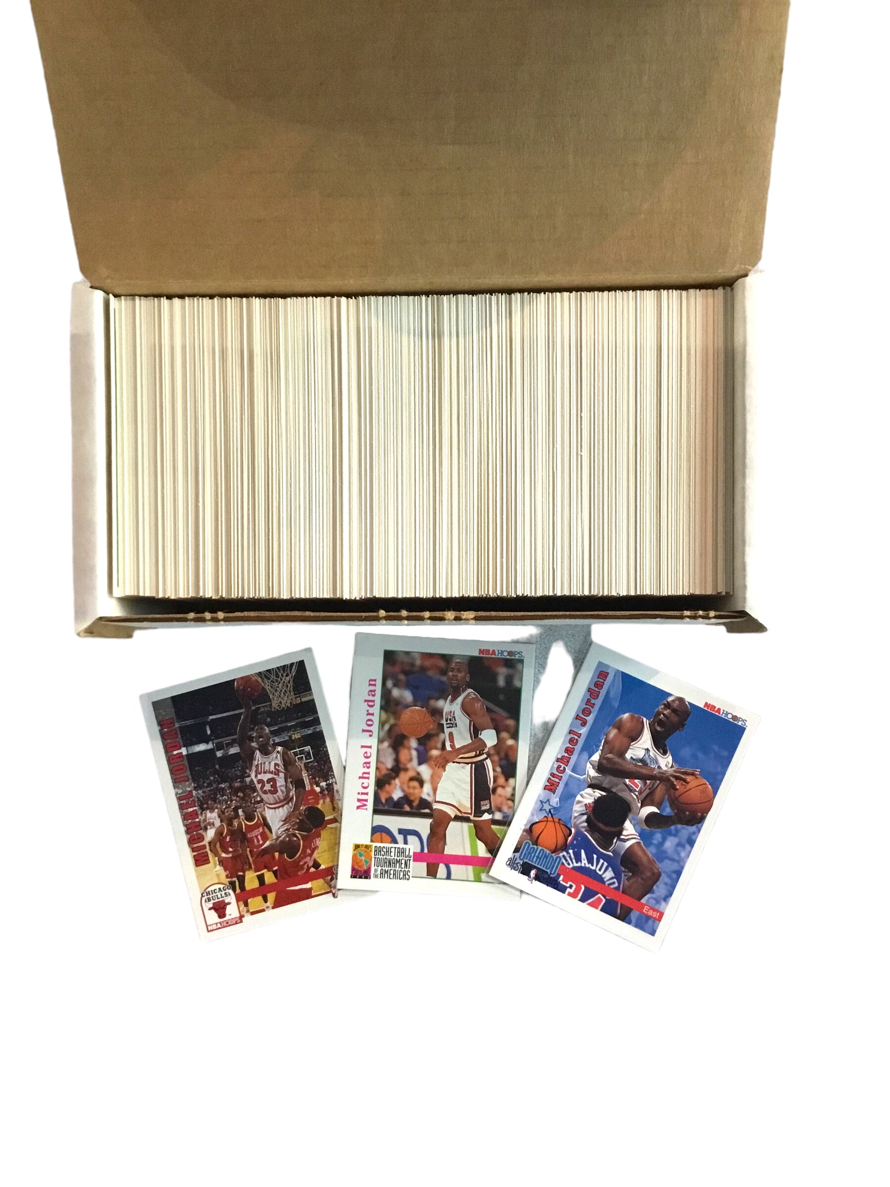 1992-93 NBA Hoops Complete Set Series 1 & 2 (490) Including USA Cards