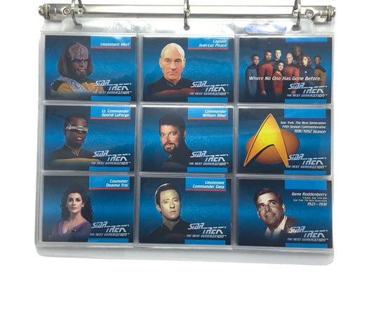 1992 Star Trek The Next Generation Impel 120 Card Set w/ 4 Hologram Cards