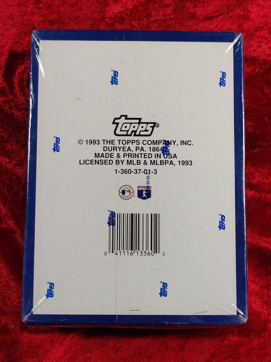 1993 Bowman MLB Baseball Cards Factory Sealed Hobby Box 24 Packs