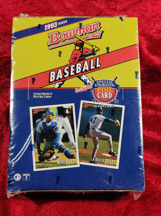 1993 Bowman MLB Baseball Cards Factory Sealed Hobby Box 24 Packs