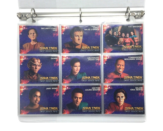 1993 STAR TREK DEEP SPACE NINE Skybox Complete 100 Card Set w/ Inserts