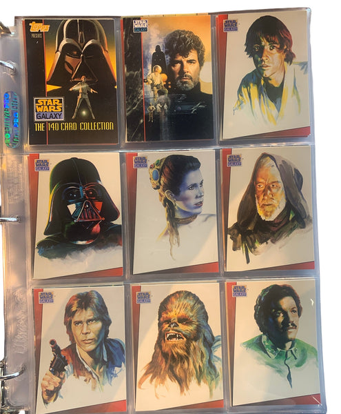 At Auction: 1993 STAR WARS 4 PIECE GIFT SET.WITH 4 RARE CARDS