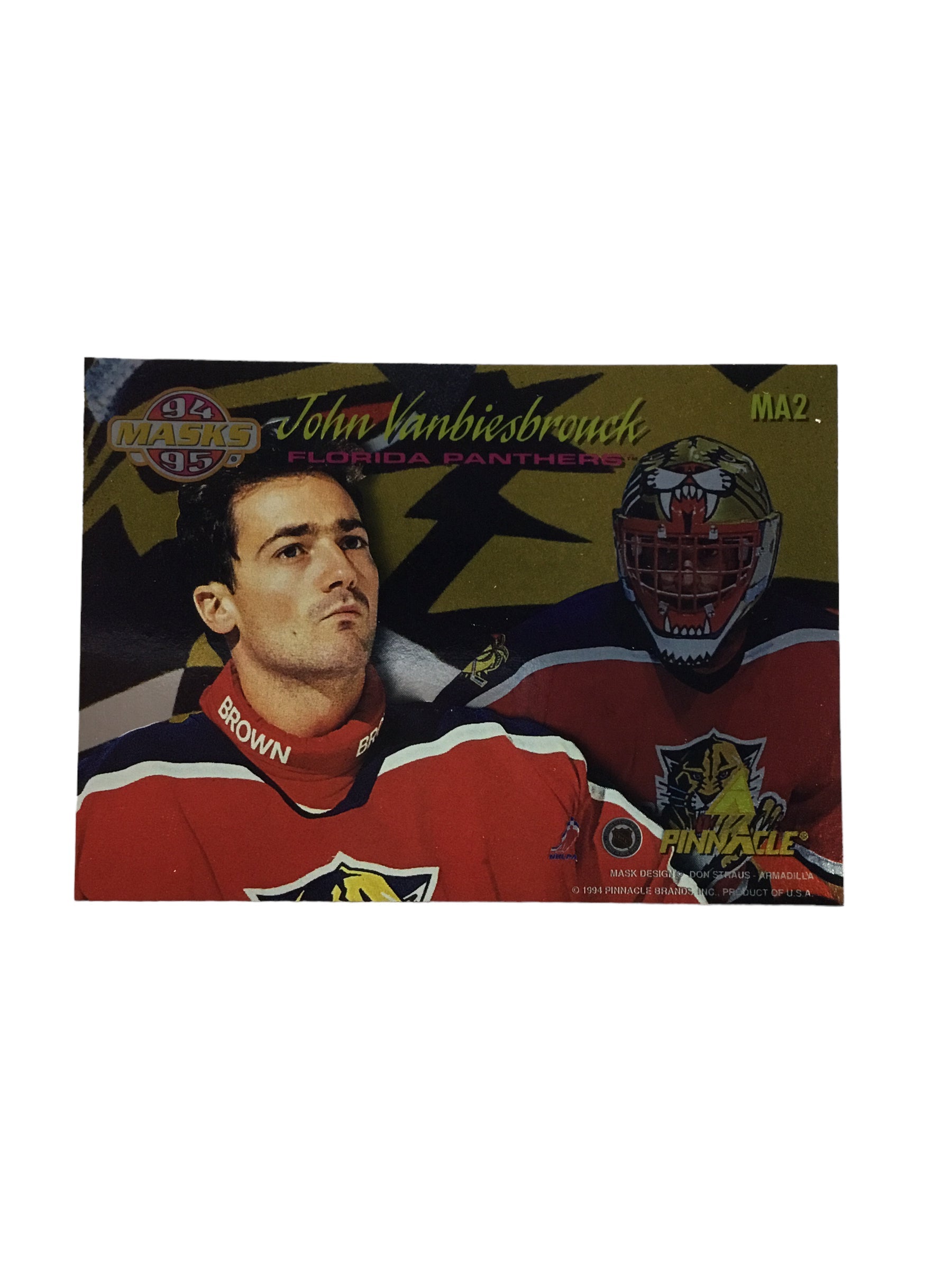 1994-95 Pinnacle Masks John Vanbiesbrouck MA2 Florida Panthers