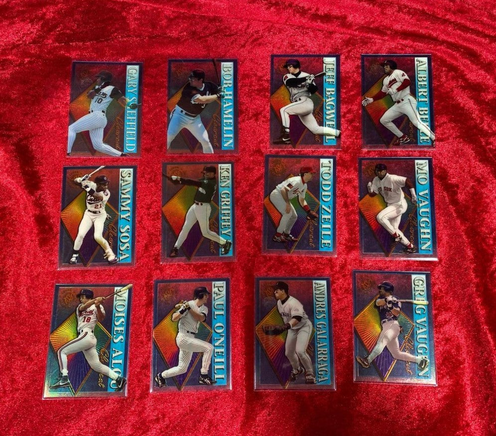 1995 STADIUM CLUB CLEAR CUT Baseball set of 28 cards