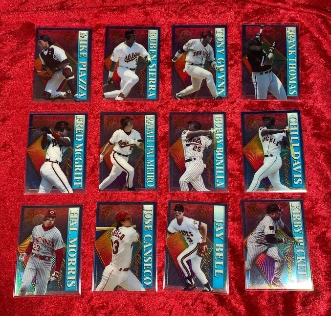 1995 STADIUM CLUB CLEAR CUT Baseball set of 28 cards