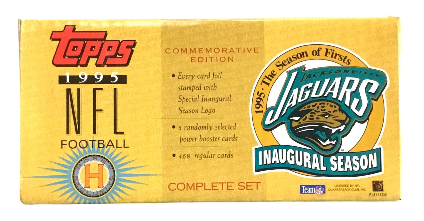 1995 Topps Football Factory Set Opened Inaugural Season Jacksonville Jaguars 2640 of 4000