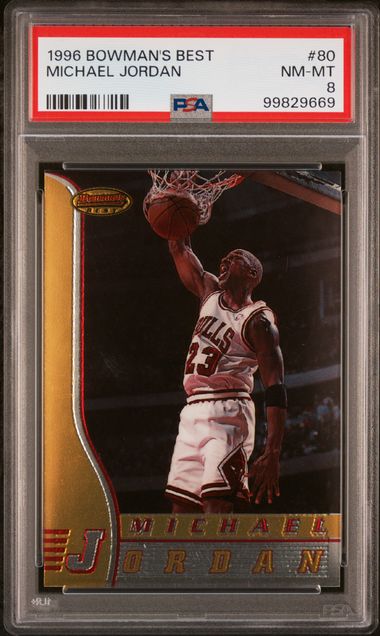 1996 Bowman's Best #80 Michael Jordan PSA 8 - 99829669