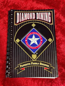 1996 First Print Diamond Dining Texas Rangers Family Recipe Book w/ Autographs