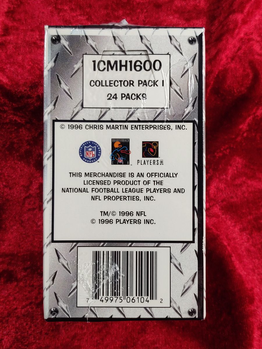 1996 NFL Football Sealed box 24 PKS of PRO Magnets gold foil stamped