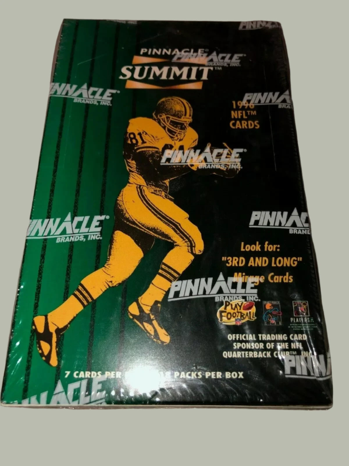 1996 Pinnacle Summit NFL Football Cards Box 18 packs Factory Sealed