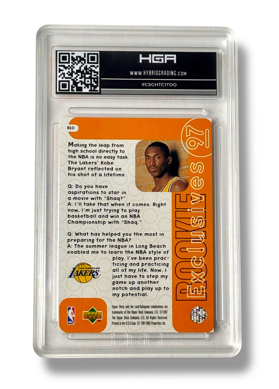 1996 Upper Deck RC Exclusive Kobe Bryant Color Match Label HGA 9 - #C5GHTC1TOO