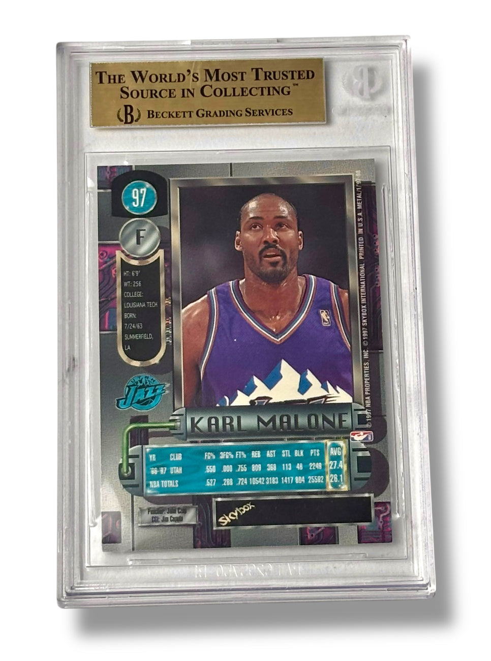 1997-98 Metal Universe #97 Karl Malone BGS 9.5 - 0013418821