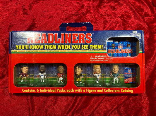1997 Corinthian Headliners 6-Pack NFL Boxed Set Aikman Marino Favre Smith