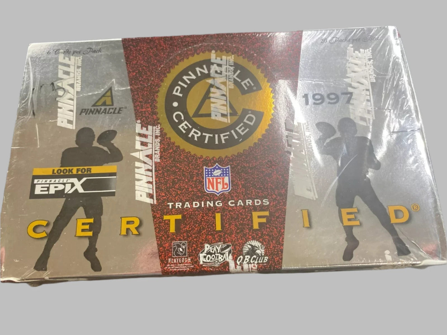 1997 Pinnacle Certified Football Hobby Box Factory Sealed 20 Packs 6 Cards per