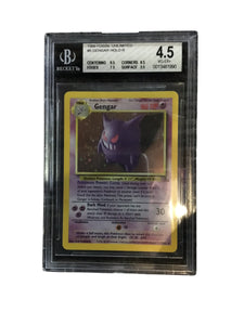 1999 Fossil Unlimited #5 Gengar Holo R Graded Becked 4.5