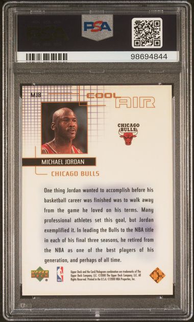 1999 Upper Deck Cool Air Michael Jordan #MJ8 PSA 6