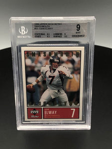1999 Upper Deck Retro John Elway Smashmouth BGS 9 Broncos #S3