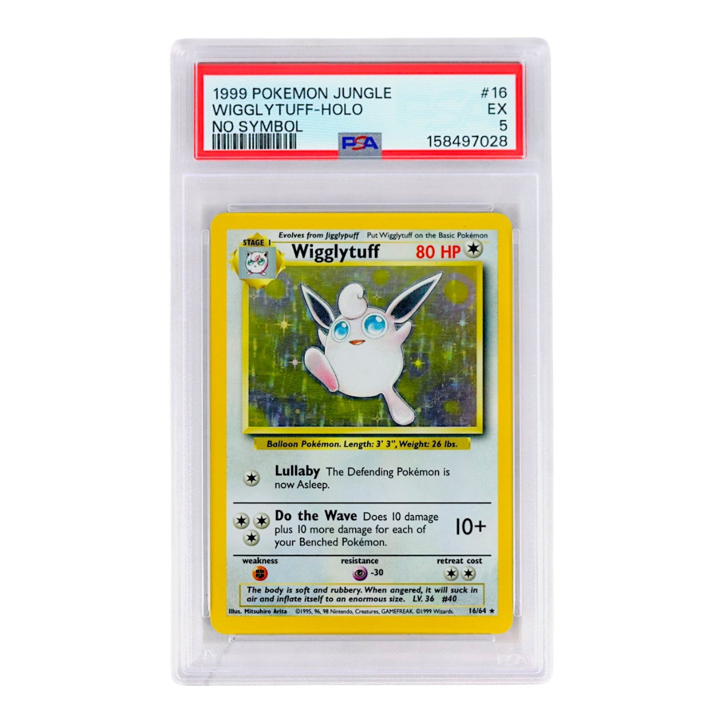 1999 Wigglytuff-Holo #16 PSA 5