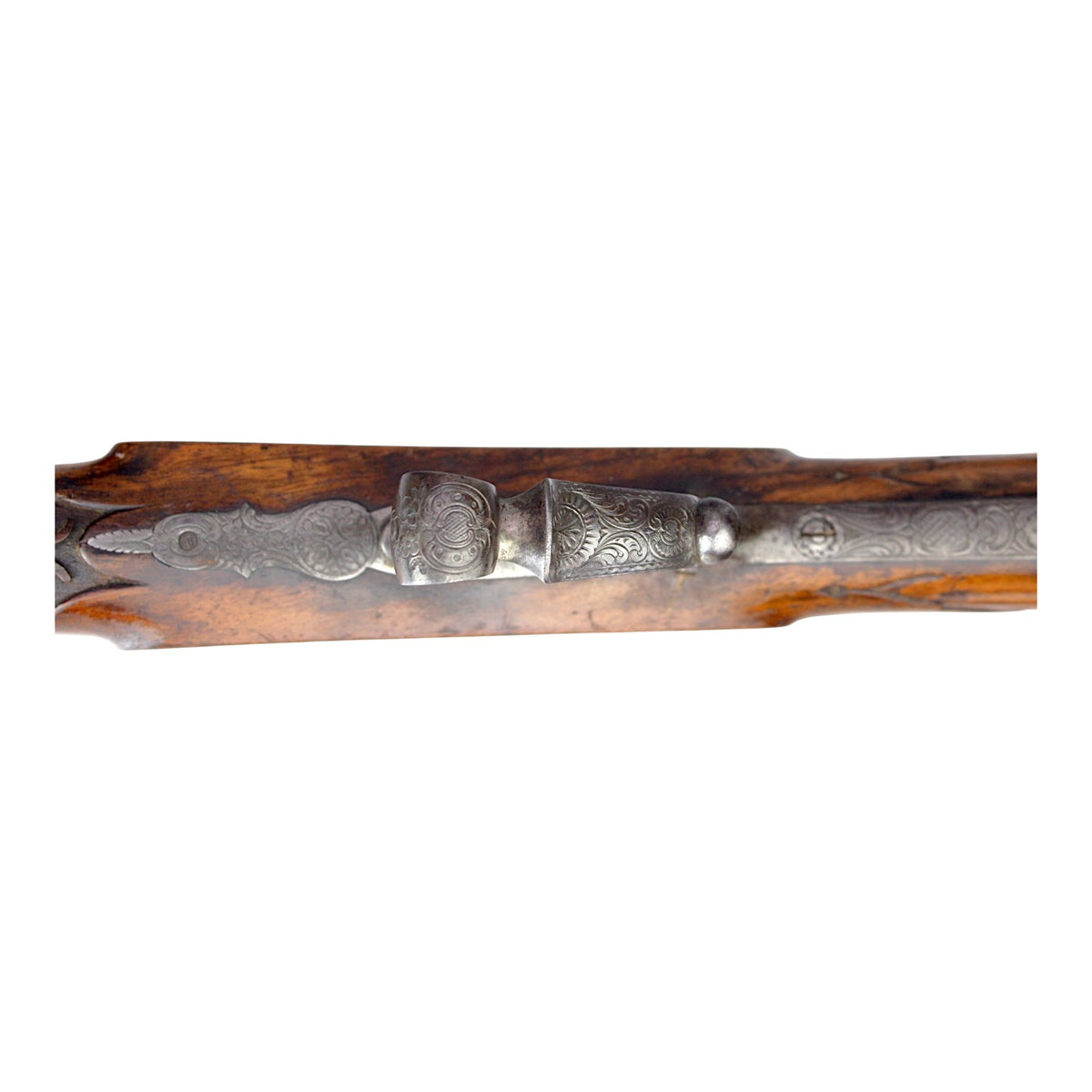 19th Century Belgian Flobert Breech-Loading Rifle with Engraved Stock