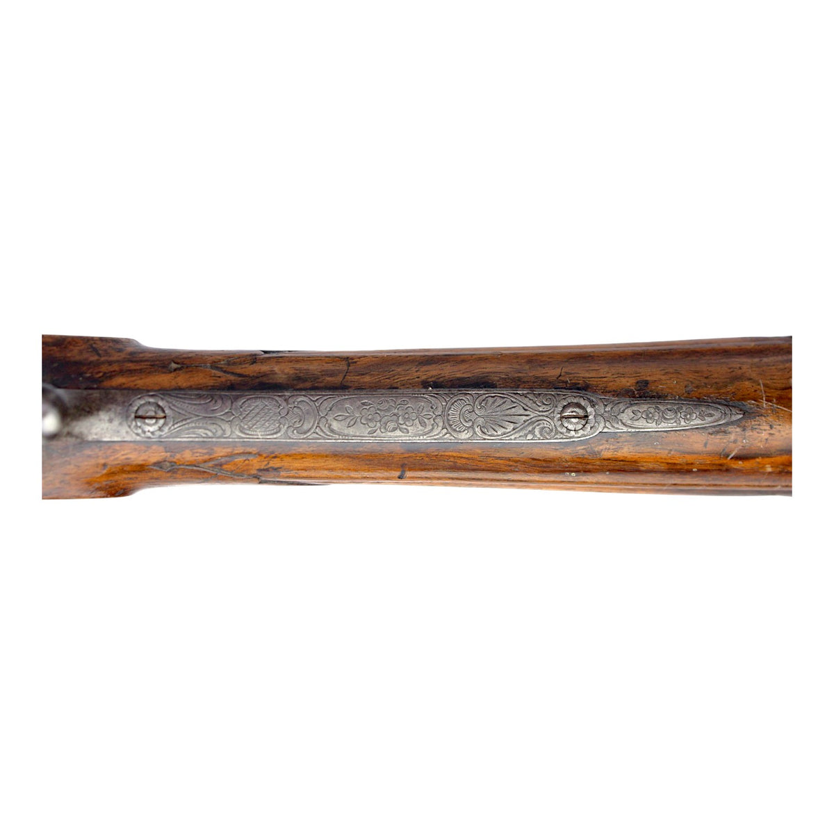 19th Century Belgian Flobert Breech-Loading Rifle with Engraved Stock