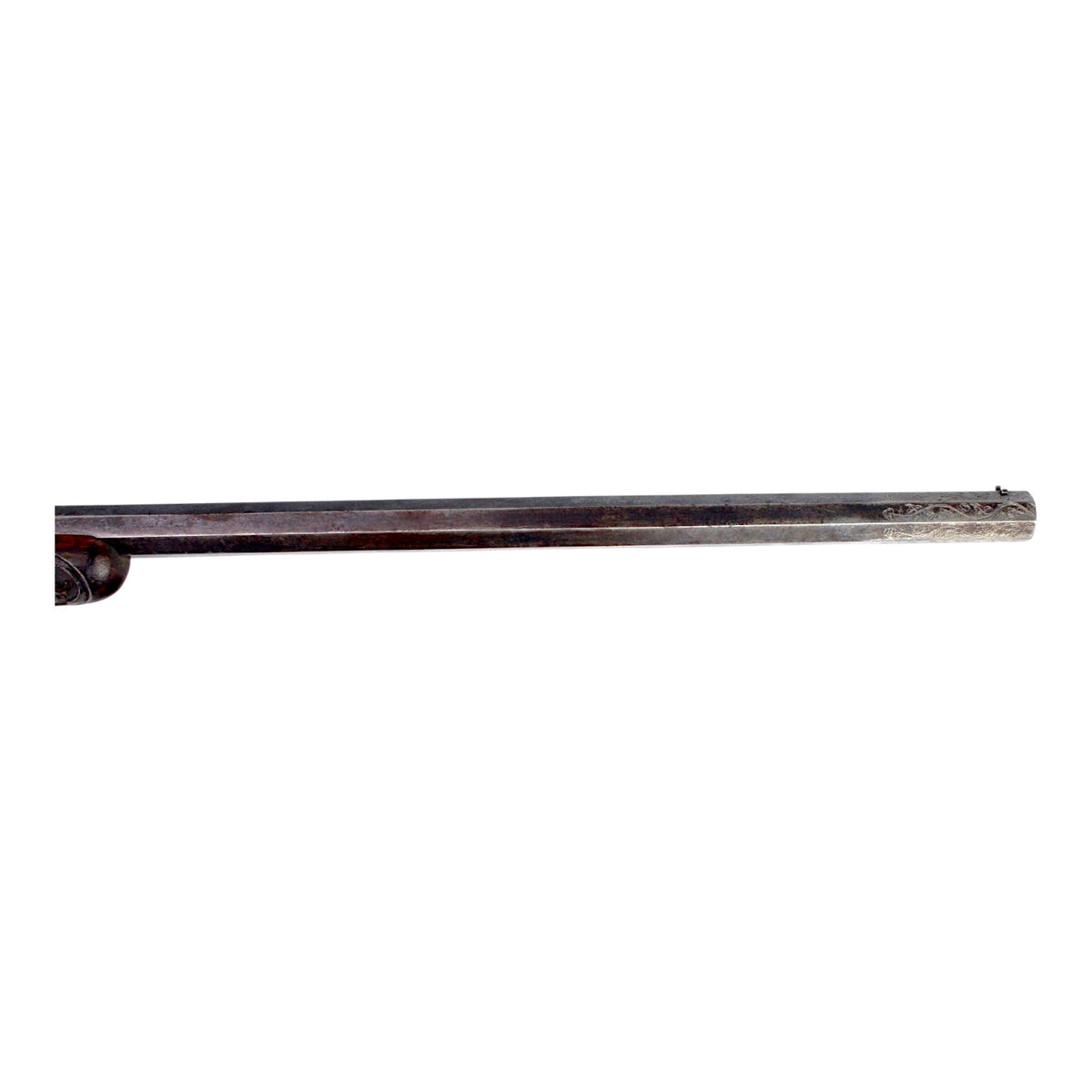 19th Century Belgian Flobert Breech-Loading Rifle with Engraved Stock