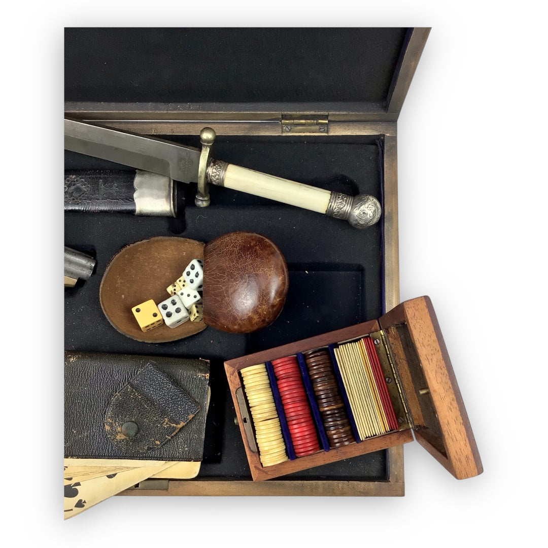 19th Century Gambler's Traveling Set with 4-Barrel C. Sharps Pistol