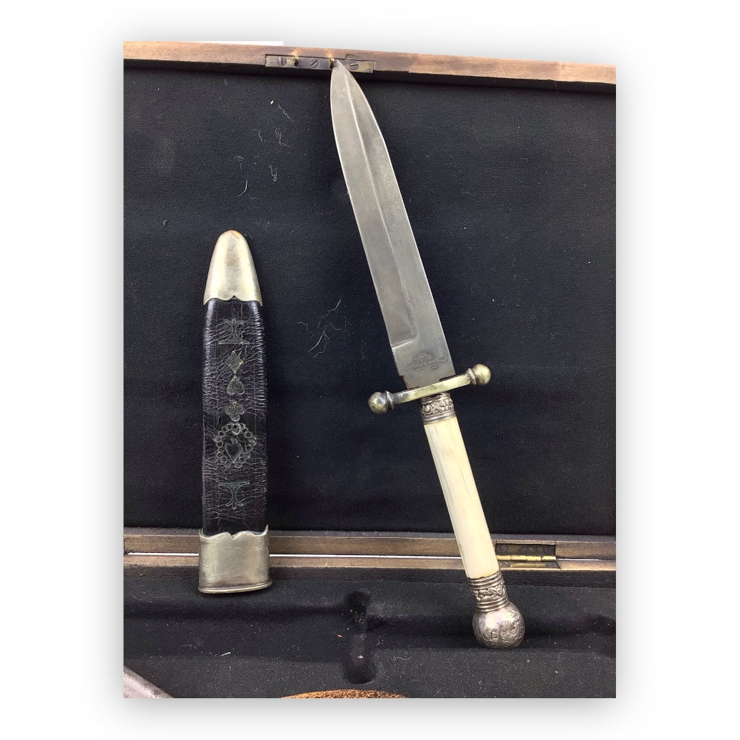19th Century Gambler's Traveling Set with 4-Barrel C. Sharps Pistol
