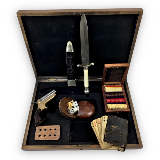 19th Century Gambler's Traveling Set with 4-Barrel C. Sharps Pistol