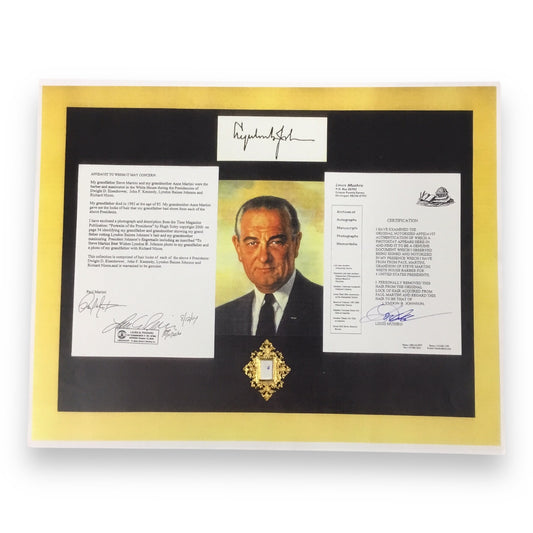 Lyndon B. Johnson Hair Clipping with COA