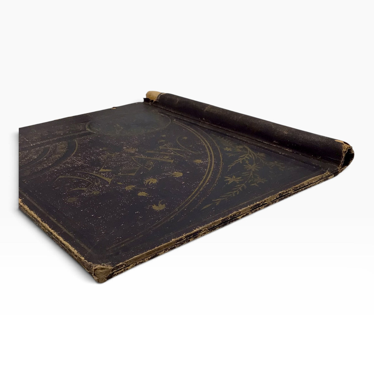 Late 1800s Antique Custom Music Binder – Gold Embossed Floral & Geometric Cover