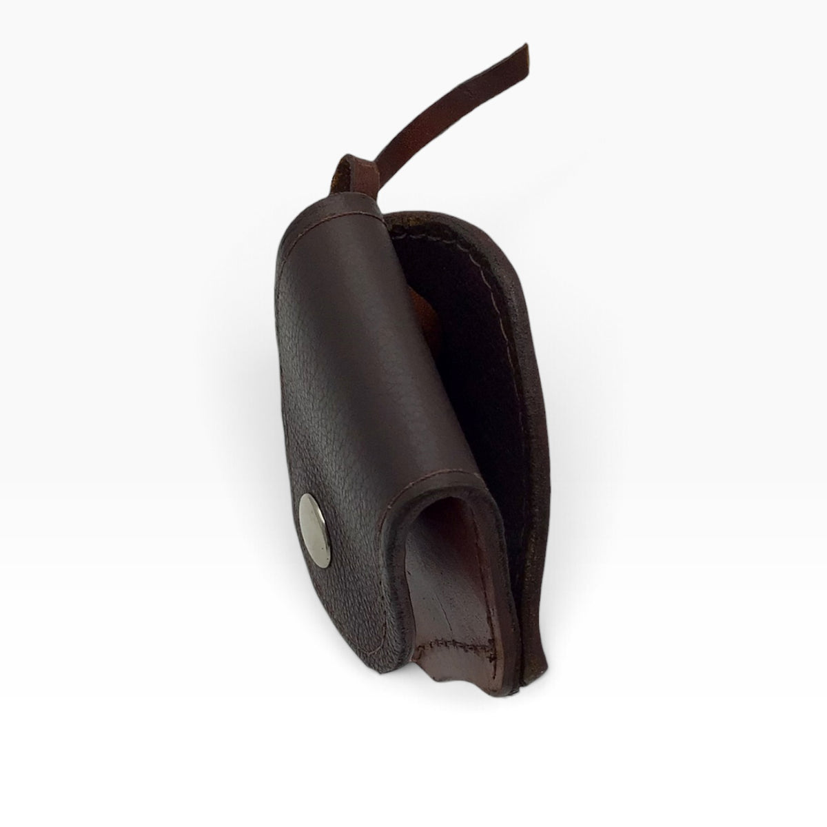 Brown Leather Gun Holster with Leather Hammer Thong