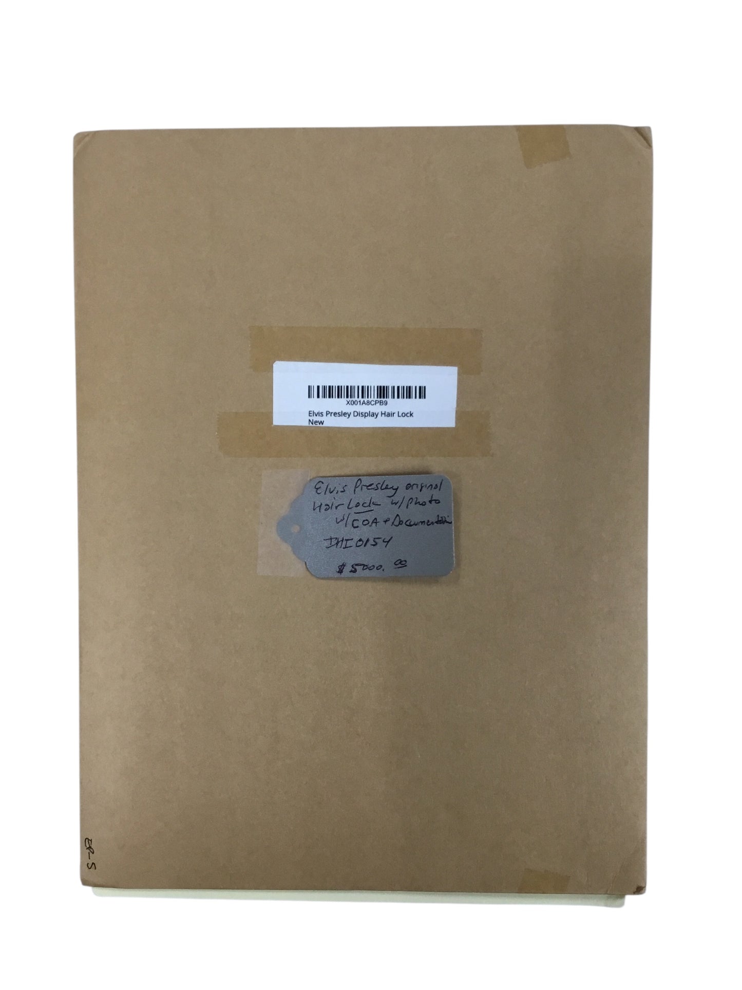 Elvis Presley Display Hair Lock with Photo and COA