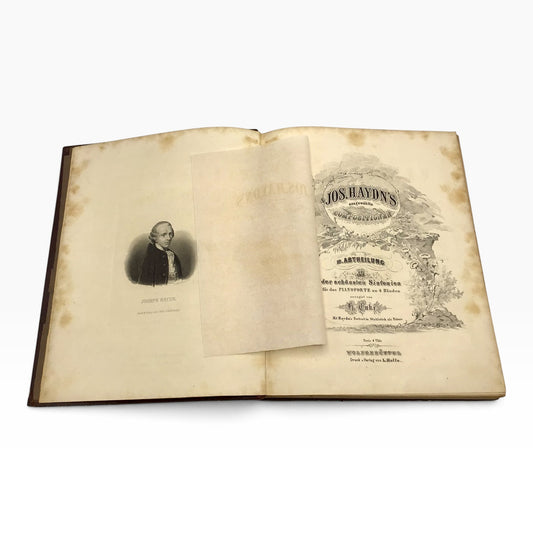 Joseph Haydn's Selected Compositions for Piano 4 Hands Vol. 12 – Antique 1800s German Sheet Music