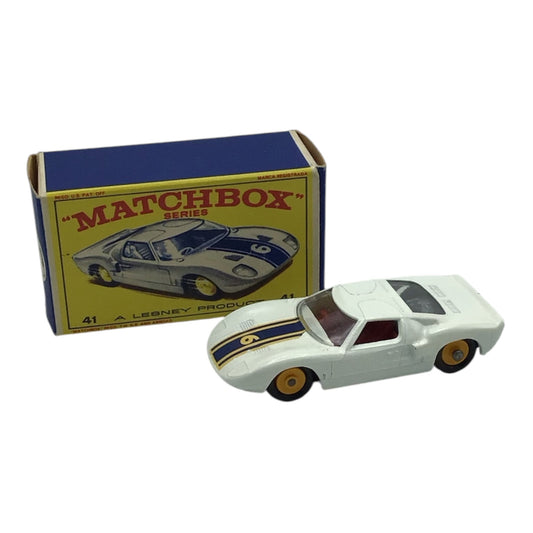 Lesney Matchbox Series #41 Ford G.T. Racing Car w/ Original Box