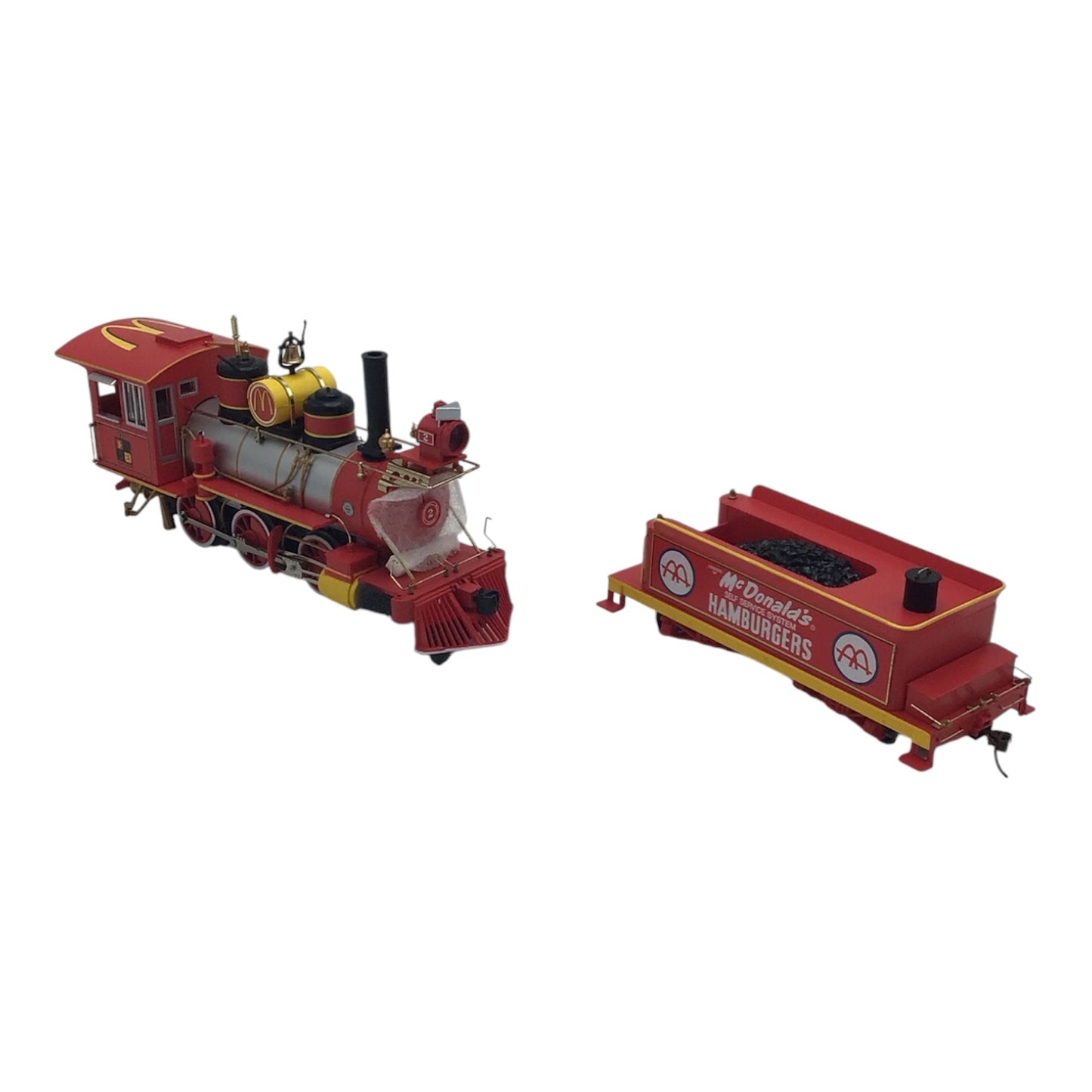 Hawthorne Village McDonald's 50th Anniversary Train Car Set of 4 w/ Tracks