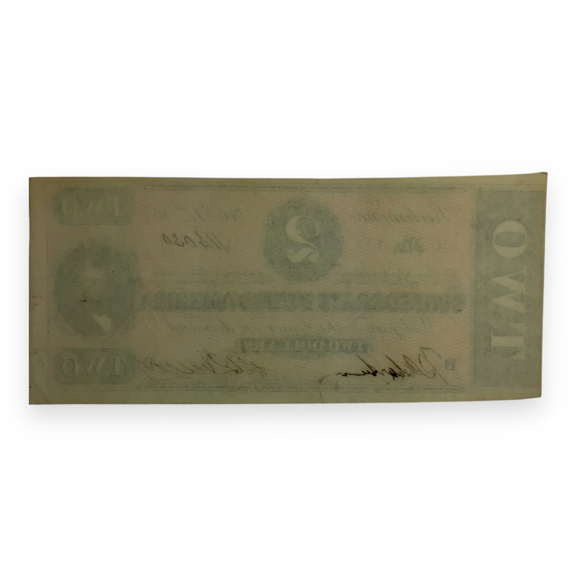 $2 Confederate Note T-70 (1864) – Last-year Print, Rare Historical Banknote