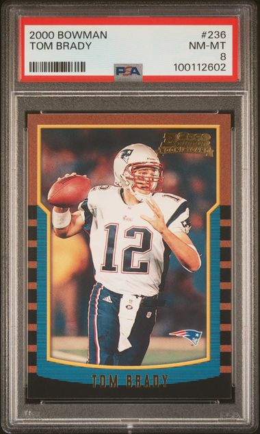 2000 Bowman #236 Tom Brady PSA 8 - 100112602