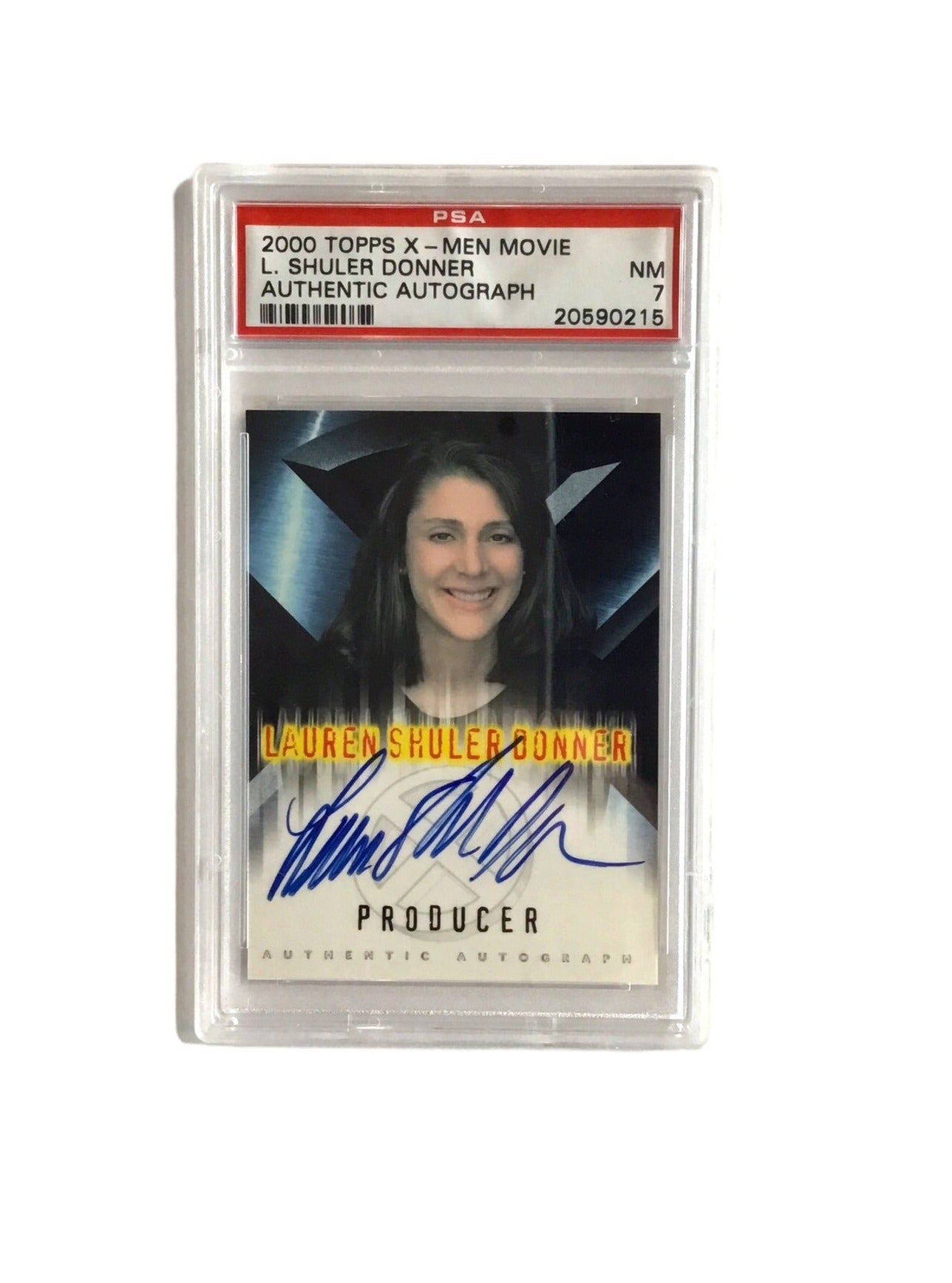 2000 Topps X-Men The Movie Producer Lauren Shuler Donner Autograph Card PSA NM 7